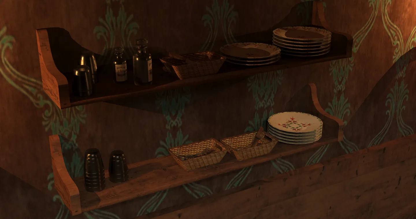 Render de Bullet Saloon: cestas