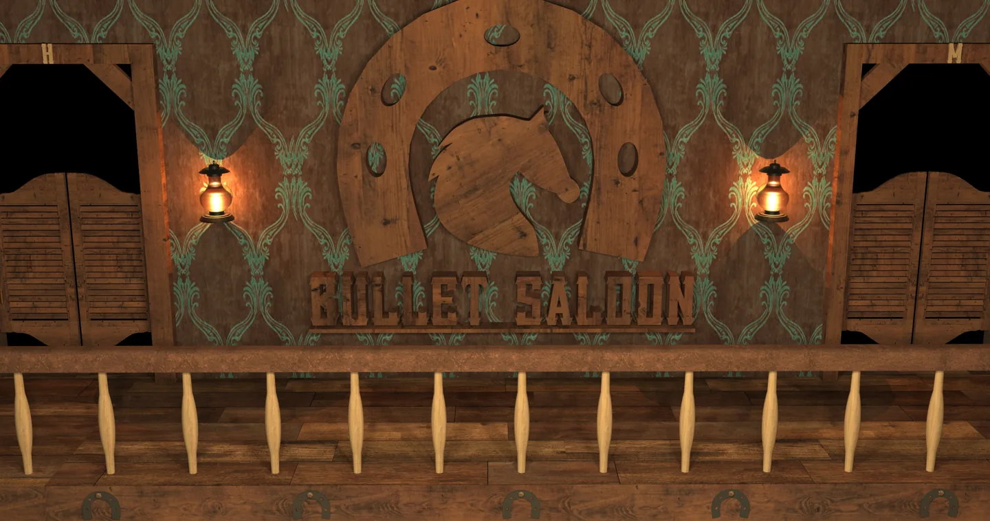 Render de Bullet Saloon: logo